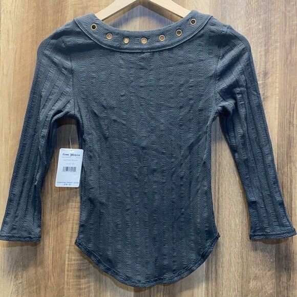 FREE PEOPLE - Ice Cold Lace Up Top - Picture 3 of 4